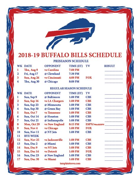 buffalo bills tickets 2018